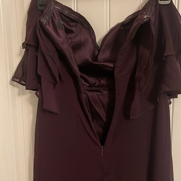 Lulus Devoted to Romance Dark‎ Purple Strapless Maxi Fairy Dress women’s size XS - Picture 6 of 9